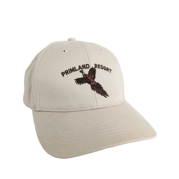 Primland Resort Meadows of Dan Virginia Baseball Hat Ball Cap, Khaki Richardson - Picture 1 of 5